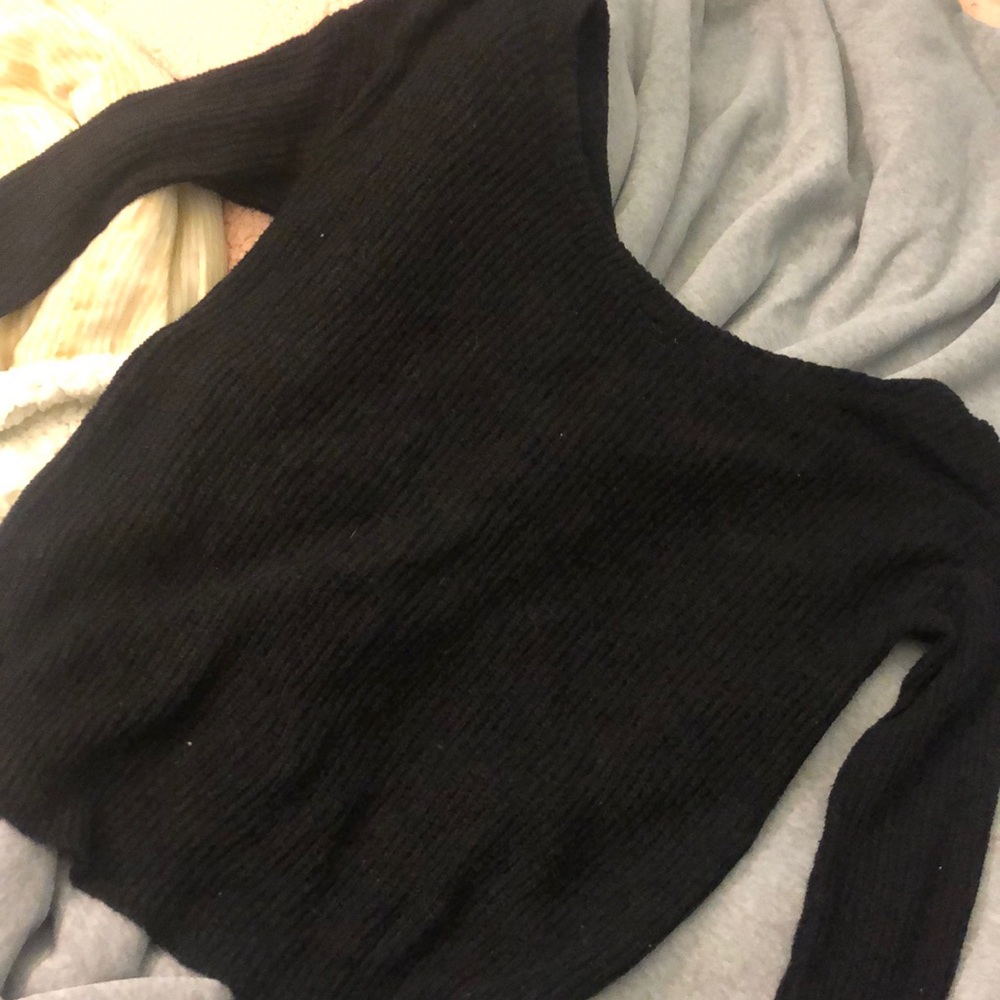 Black long sleeve sweater